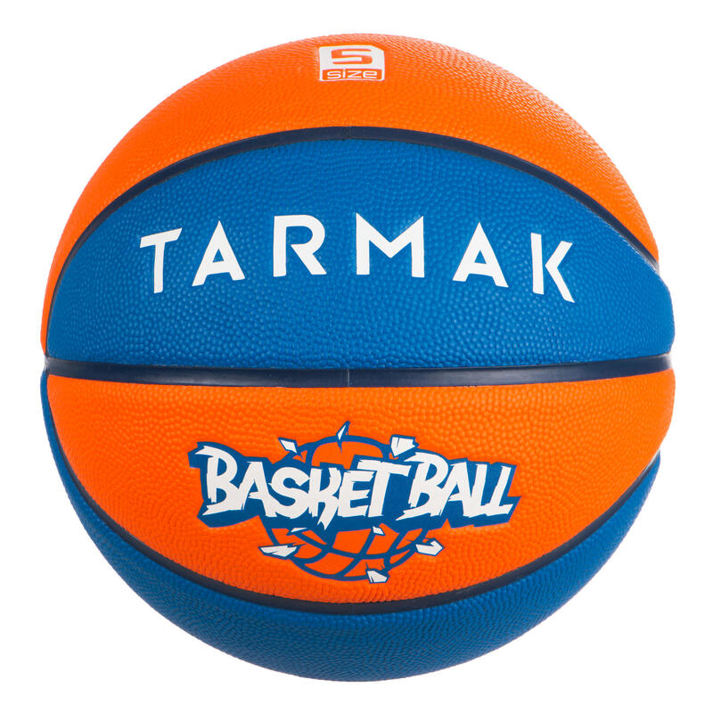 Basketbal voor kinderen tot 10 jaar Wizzy Maat 5 blauw/oranje.