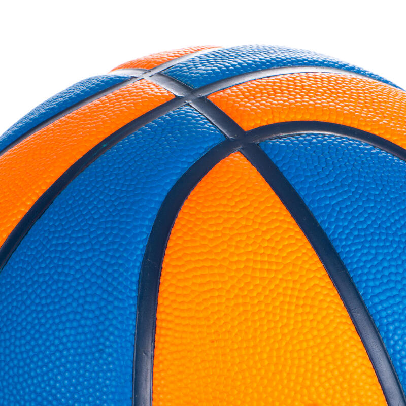Ballon de basket enfant Wizzy basketball bleu orange taille 5 jusqu'a 10 ans.