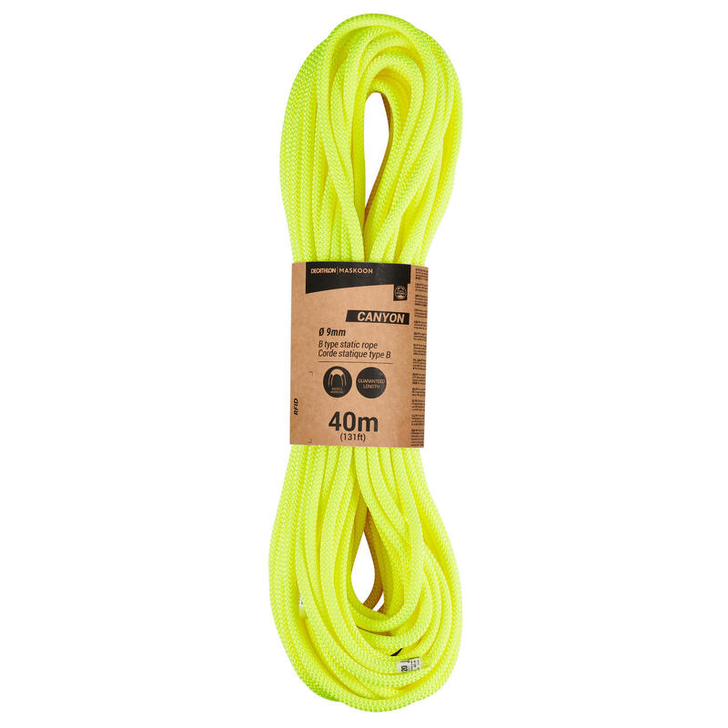 Corda semi-statica tipo B CANYON 9 mm x 40m