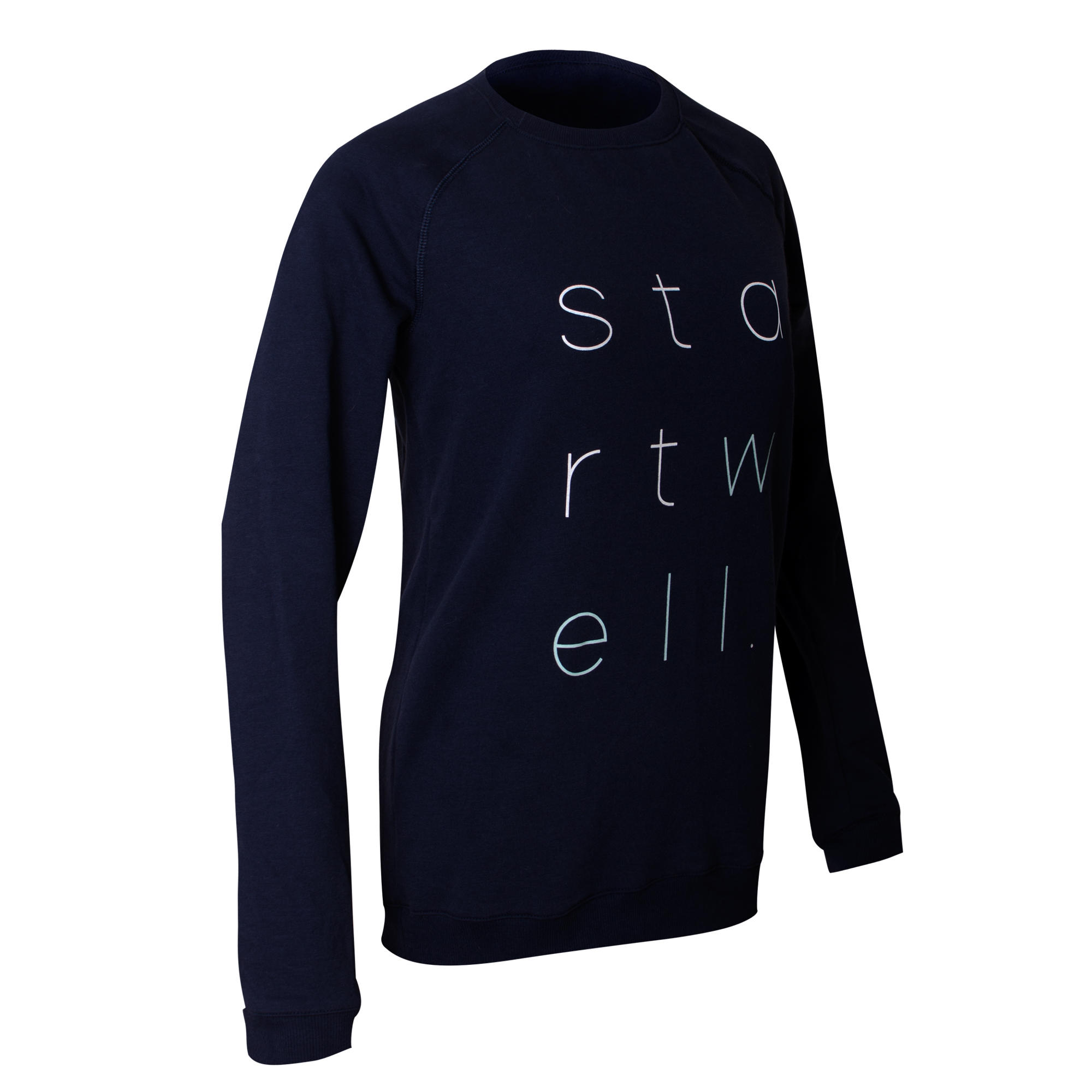 

Women's Gentle Gym and Pilates Sweatshirt 500 - Navy Blue Print -  By NYAMBA | Decathlon
