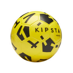 Ballon de football en mousse Ballground 500 T4 jaune et noir