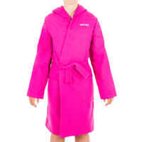 KIDS' ORGANIC COTTON POOL BATHROBE -PINK