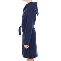 KIDS’ ORGANIC COTTON POOL BATHROBE -NAVY BLUE