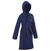 Peignoir de bain compact enfant à capuche en coton bleu acier