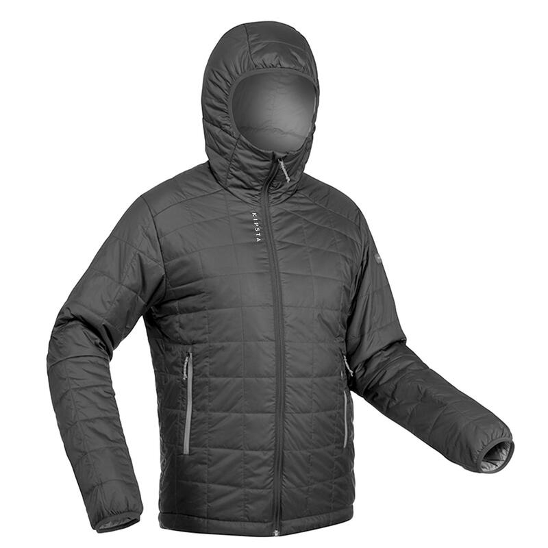 Men's Football Down Jacket Fcoat100 Black KIPSTA Decathlon