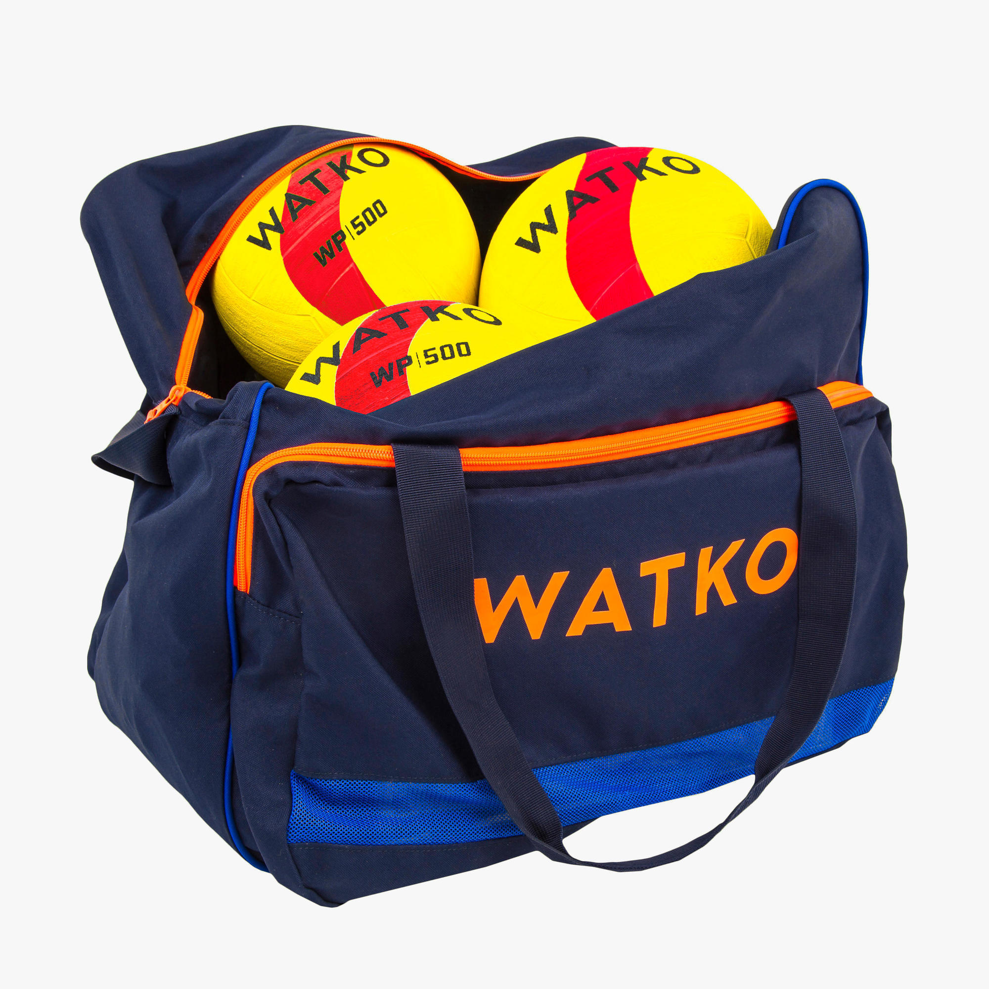 WATER POLO BALLOON BAG 60L BLUE ORANGE FLUO