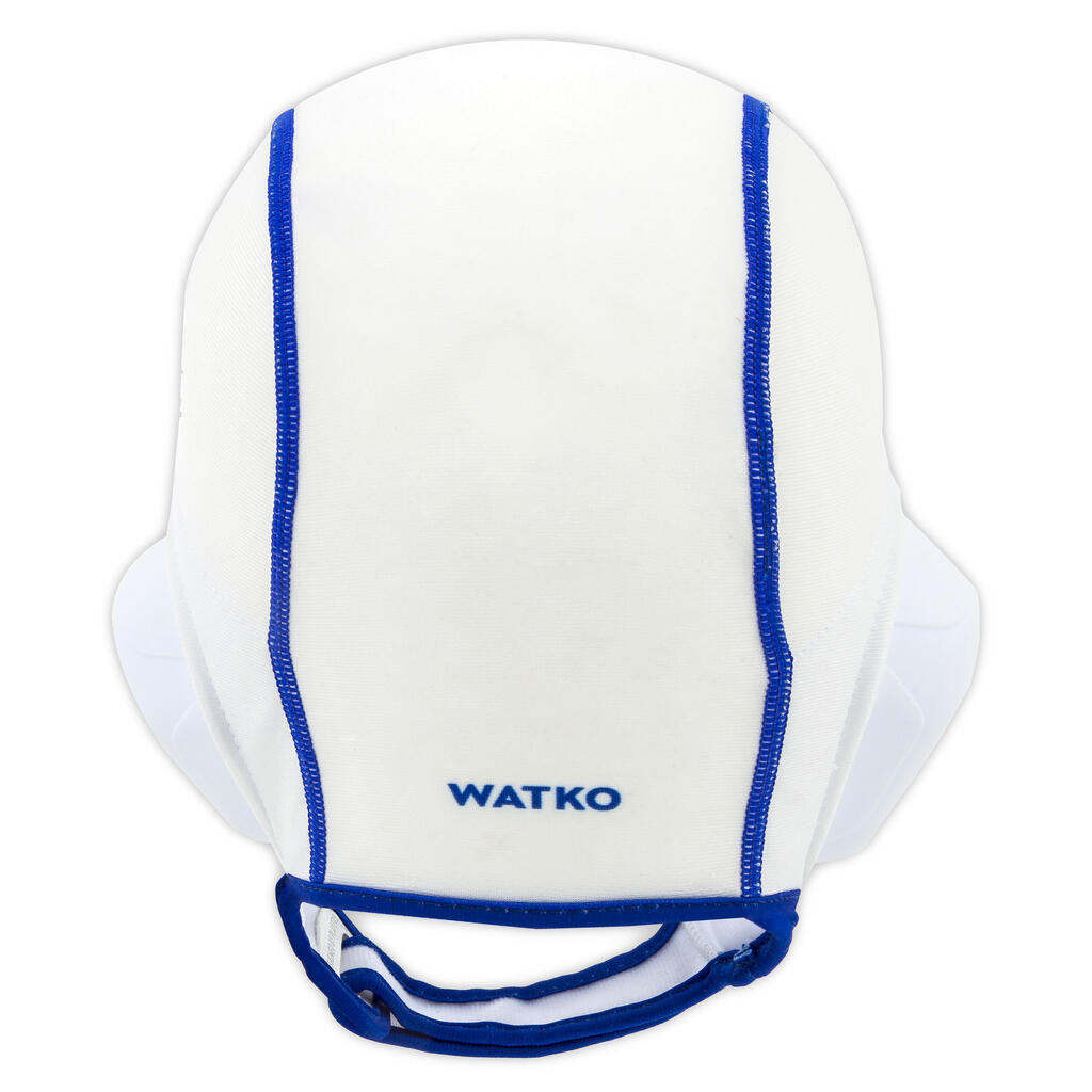 Kids' Water Polo Cap with Rip-Tab Easyplay - Red