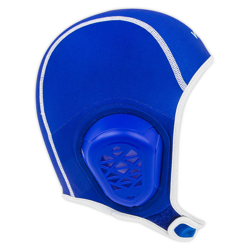 Bonnet water polo junior easyplay à scratch bleu