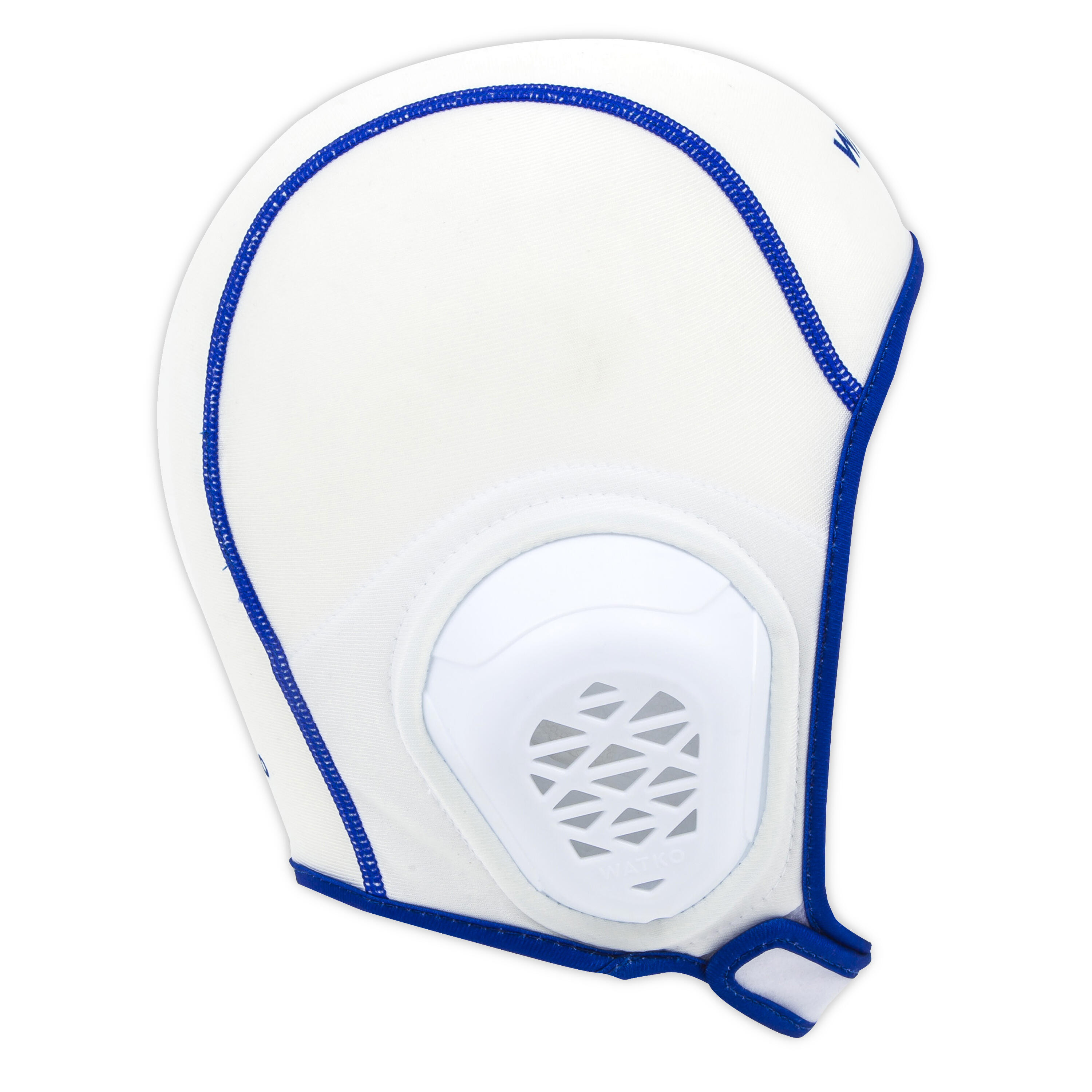 Junior Easyplay water polo cap with rip tabs - white 2/4