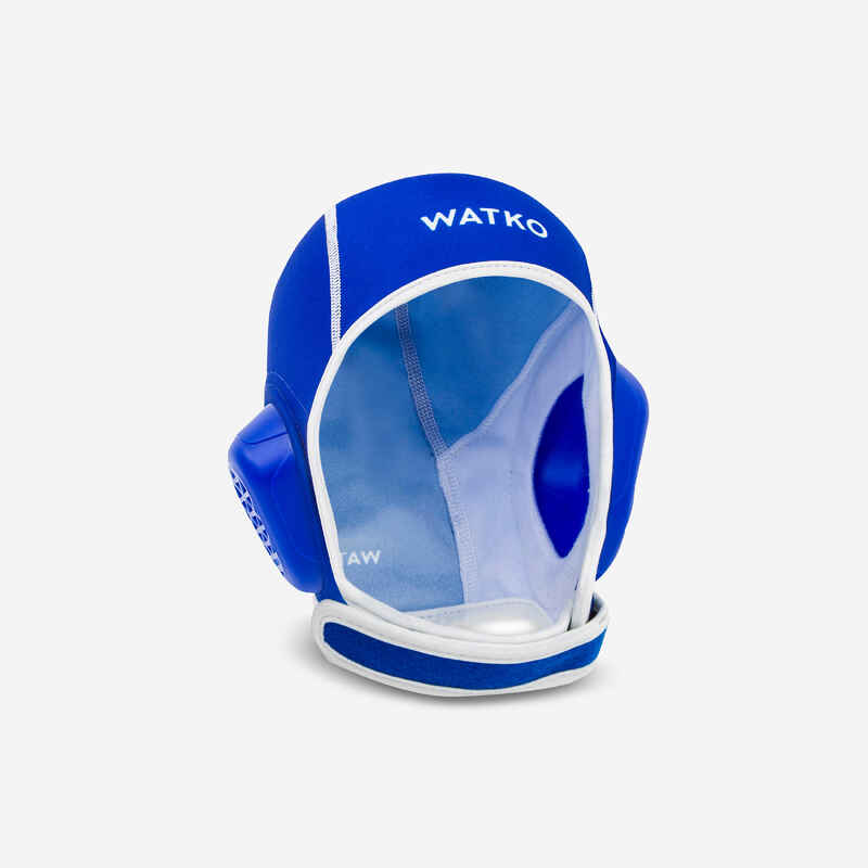 Wasserball-Kappe Kinder Easyplay Klettverschluss blau
