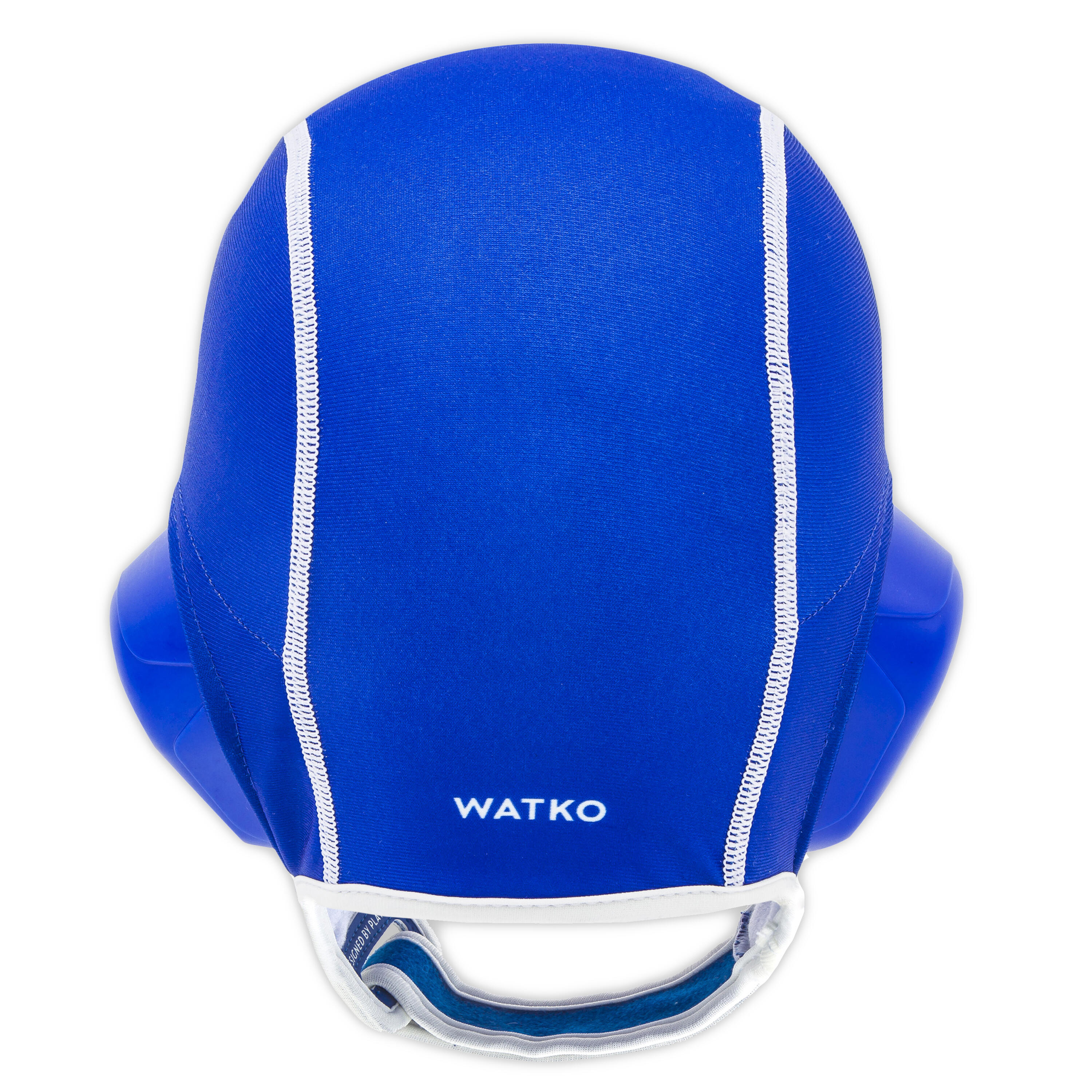 Junior Easyplay water polo cap with rip tabs - blue 3/6
