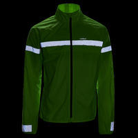 Men's Long-Sleeved Showerproof Road Cycling Jacket RC 120 Visible EN1150