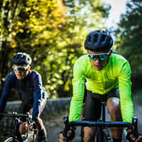 Men's Long-Sleeved Ultra-Light Road Cycling Windbreaker Racer - Yellow