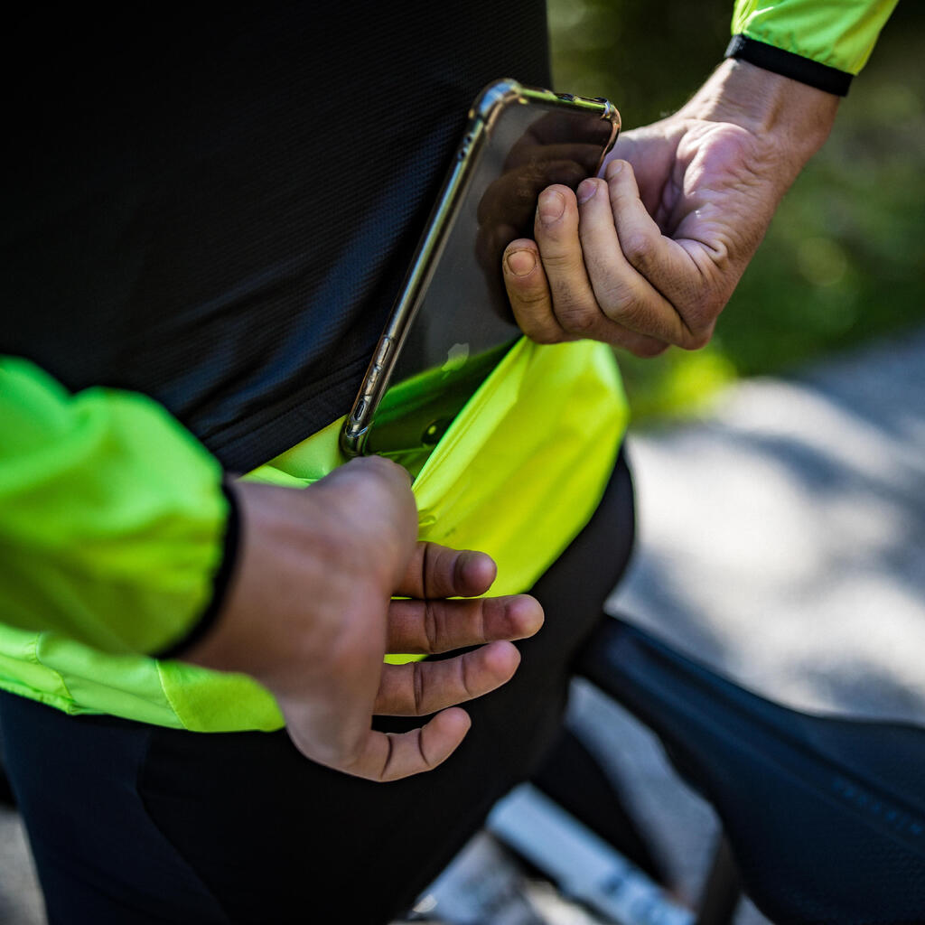 Muški ultra-lak biciklistički anorak sa dugim rukacima - žuti 