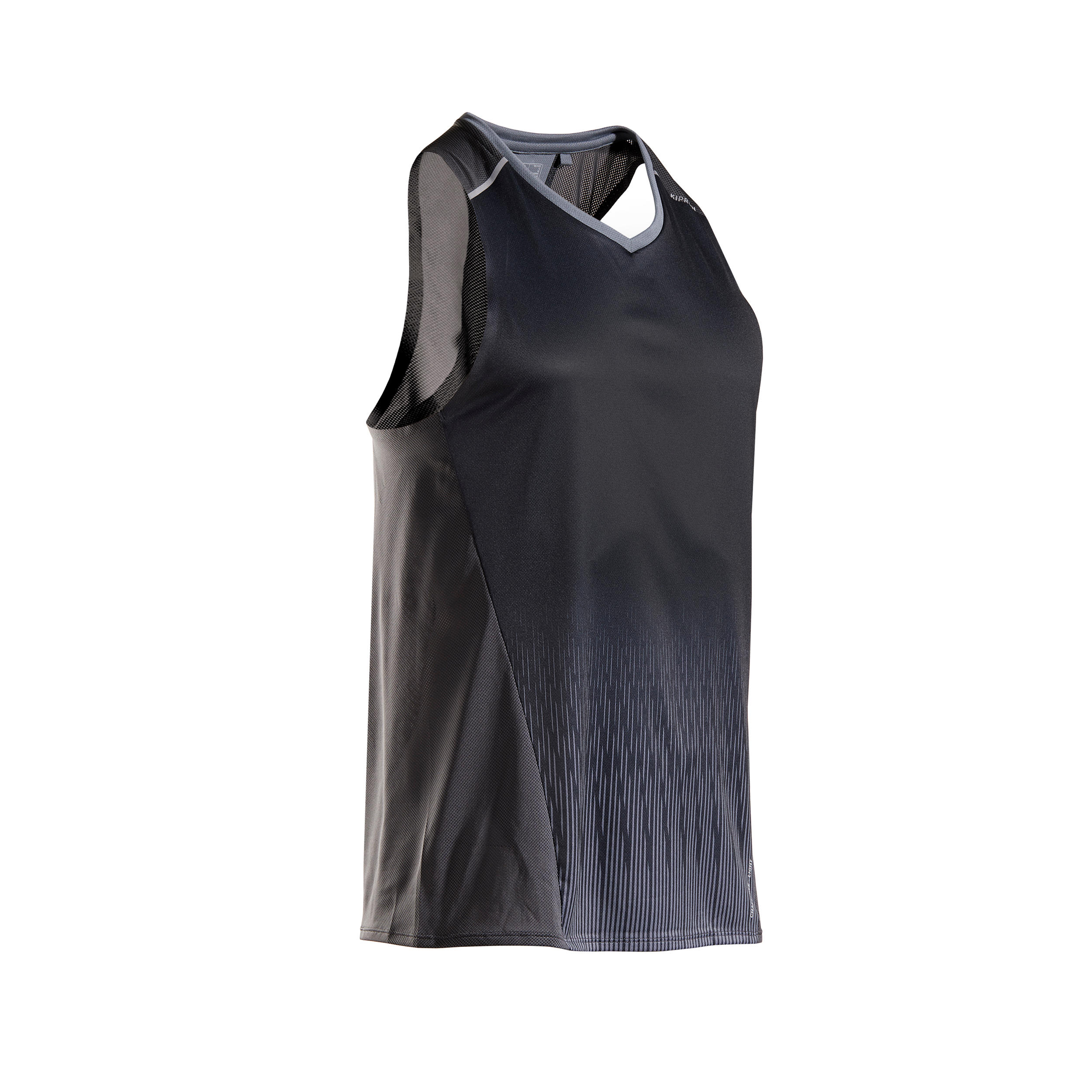 KIPRUN MEN'S BREATHABLE RUNNING TANK TOP LIGHT - BLACK 7/9