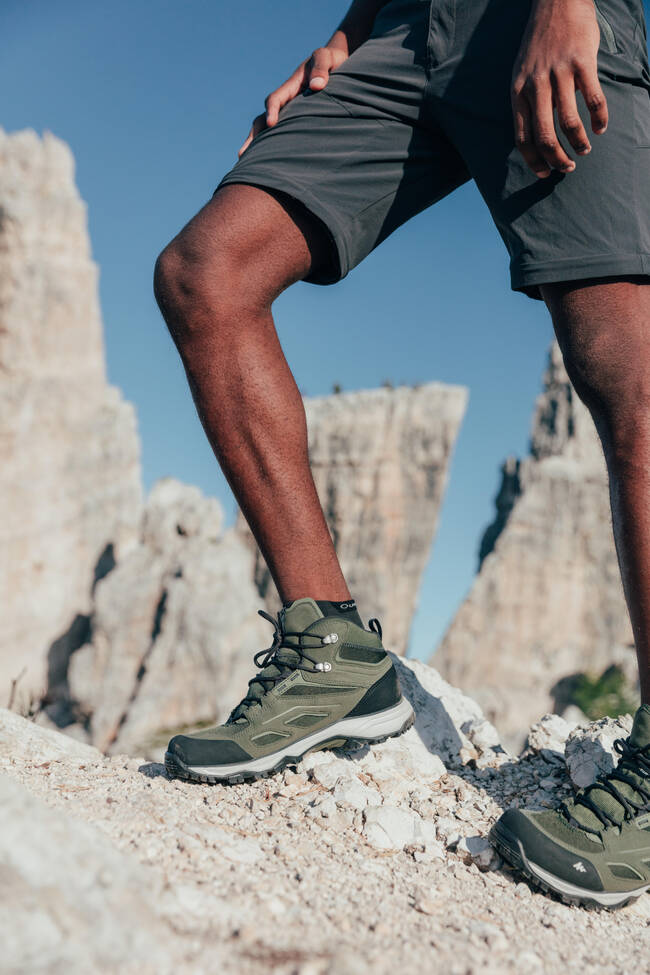Buy Men's Hiking Shoes (WATERPROOF) MH100 - Khaki Online