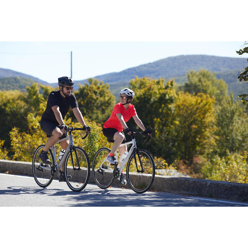 RACEFIETS VOOR RECREATIEF FIETSEN VOOR HEREN RC100 GRIJS