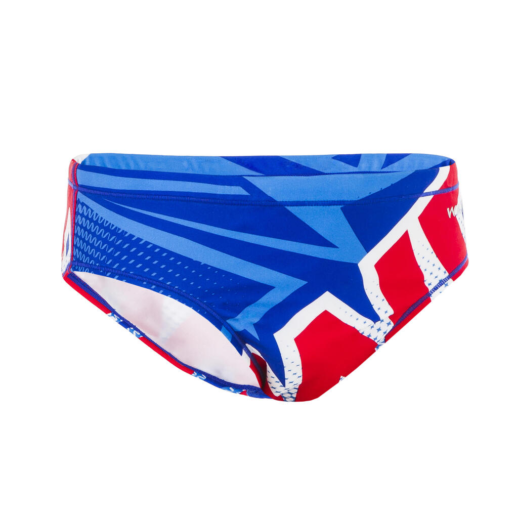 BOYS' WATER POLO SWIM BRIEFS - SPACE BLUE