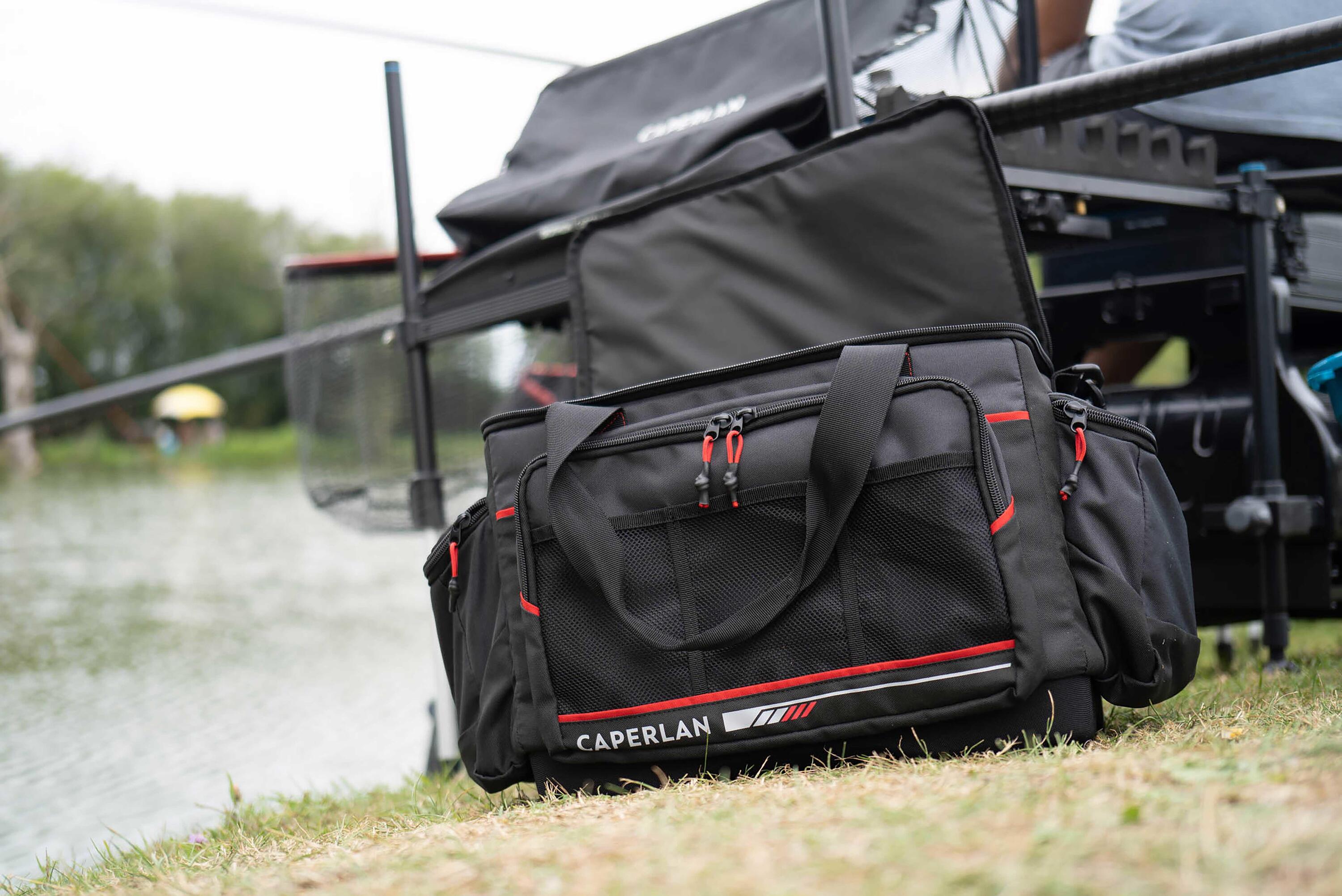Bolsa Cebos Pesca Almacenamiento Transporte Negro/Rojo 31 L 16/18