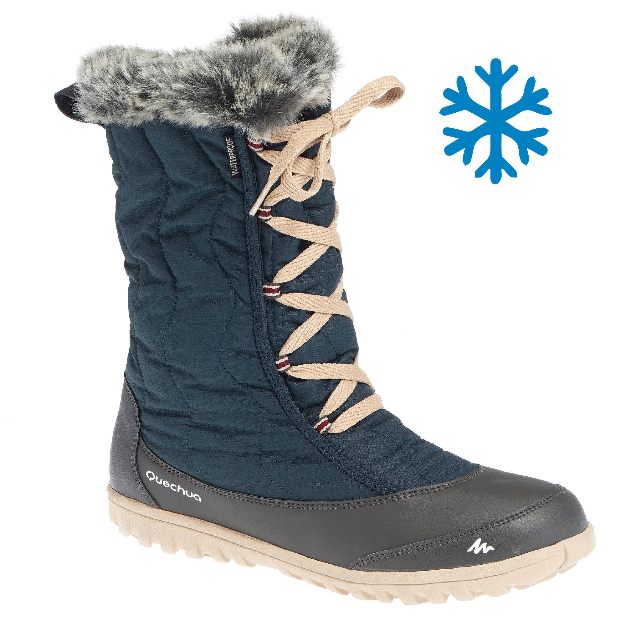 Women's Snow Boots SH500 (X-Warm) - Blue -  1