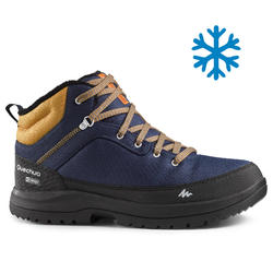 Men's mid warm snow hiking shoes SH100 - blue.