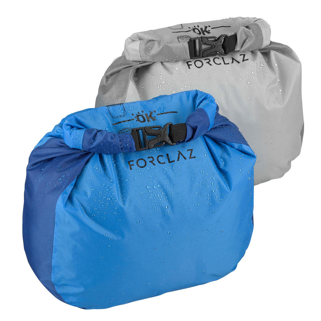 Organizadores de viaje para el morral por 2 unidades para trekking Forclaz