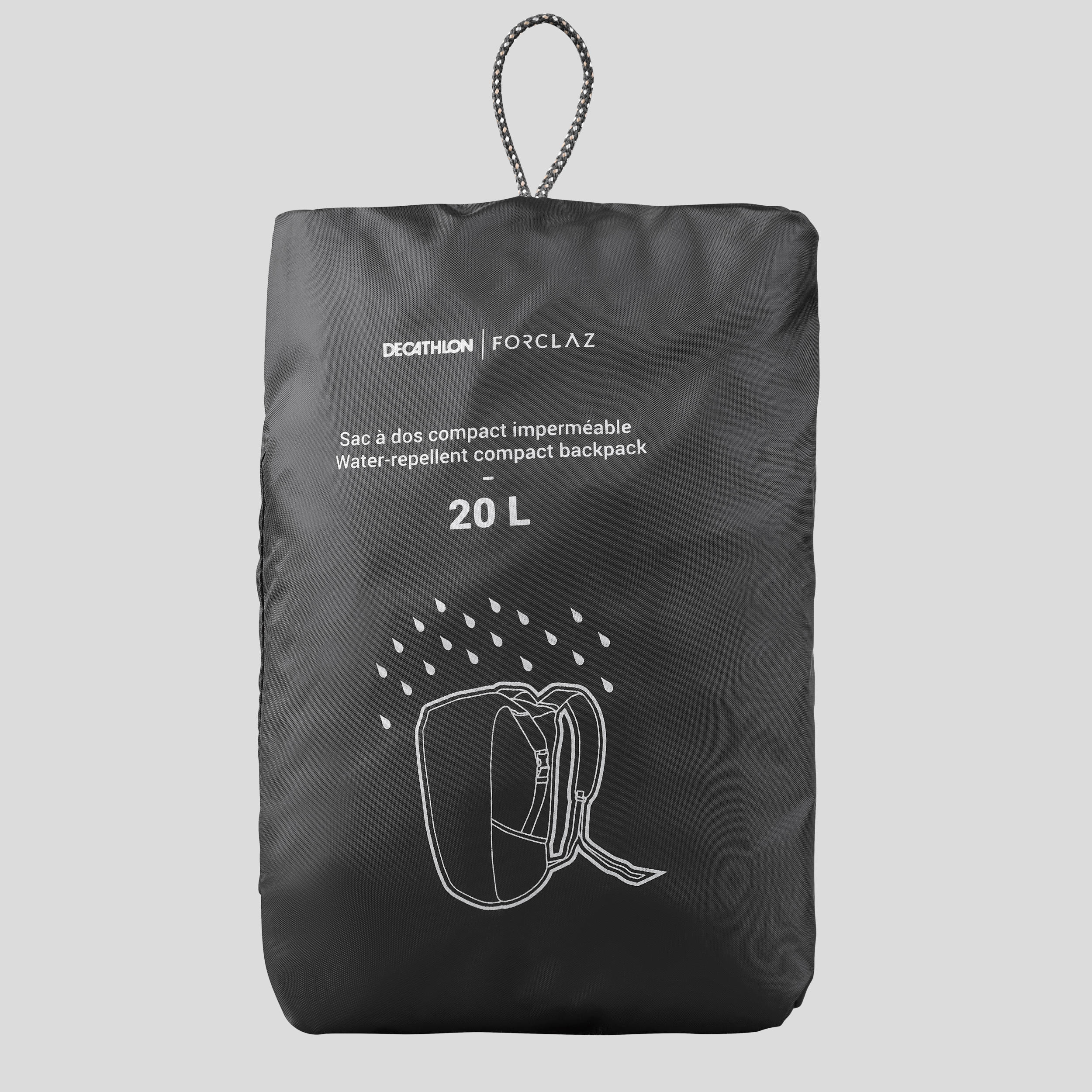 Sac dos pliable et imperm able 20L Travel Decathlon