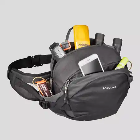Tas Pinggang Trekking dan Backpacking Travel 10L - Abu Cokelat