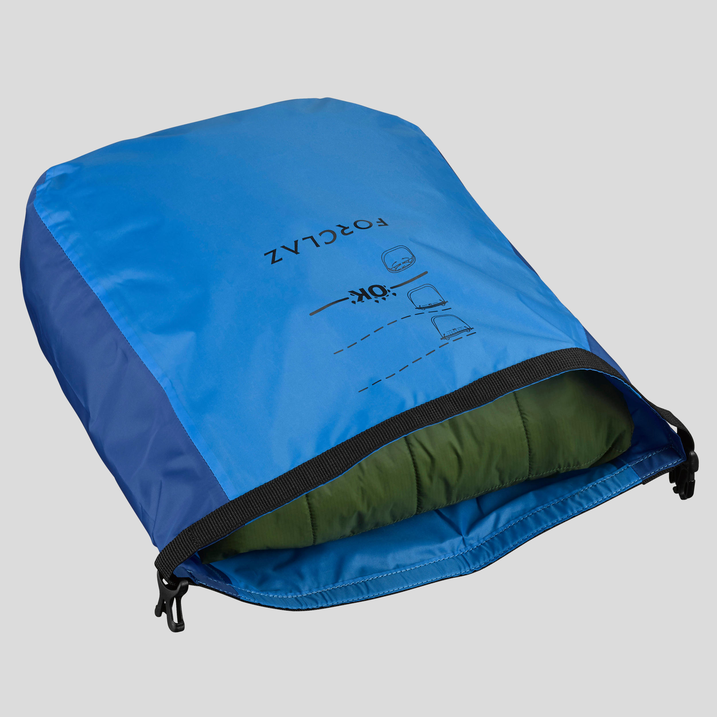 Set of 2 trekking storage covers with waterproof half-moon - 2x7L 3/4