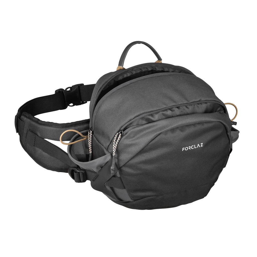 Bauchtasche Travel 10 Liter grau/braun 