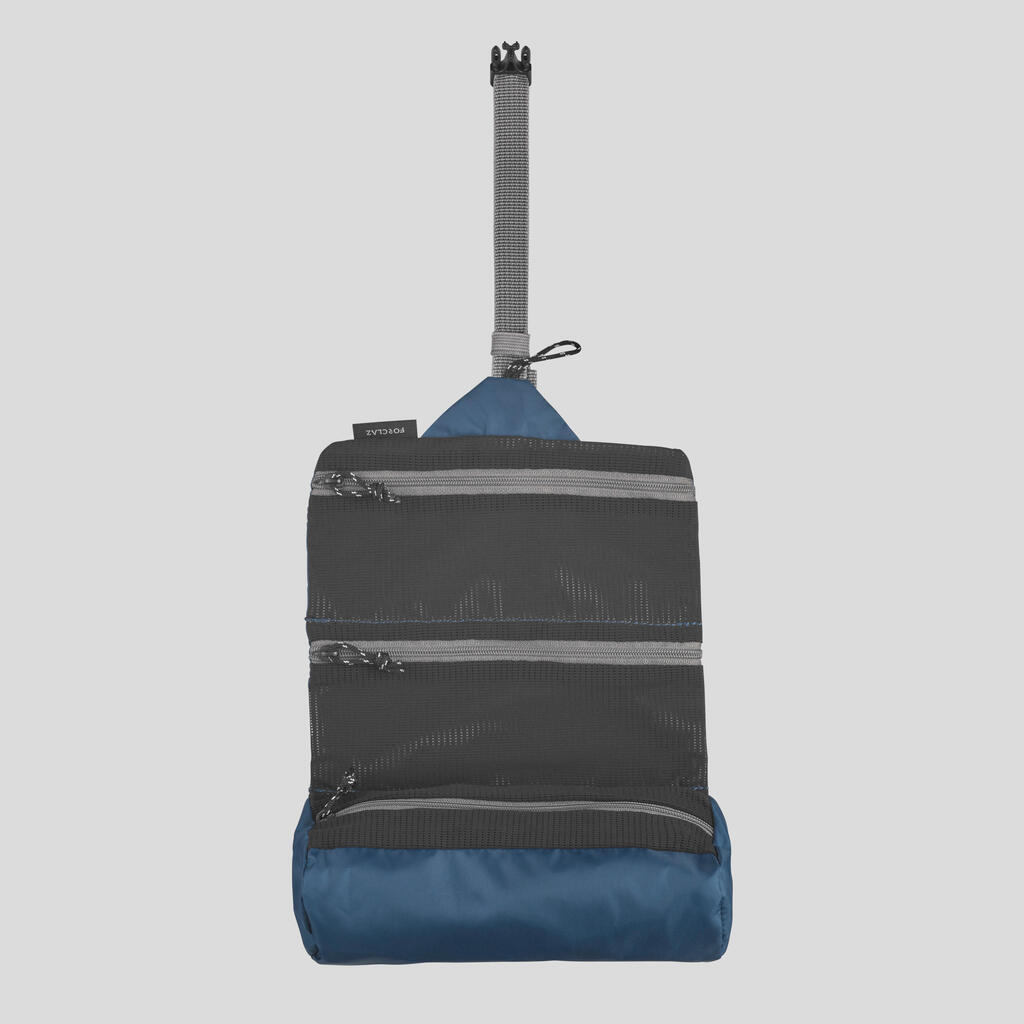 Bolsa de Baño Trekking Forclaz Ultralight Azul Plegable