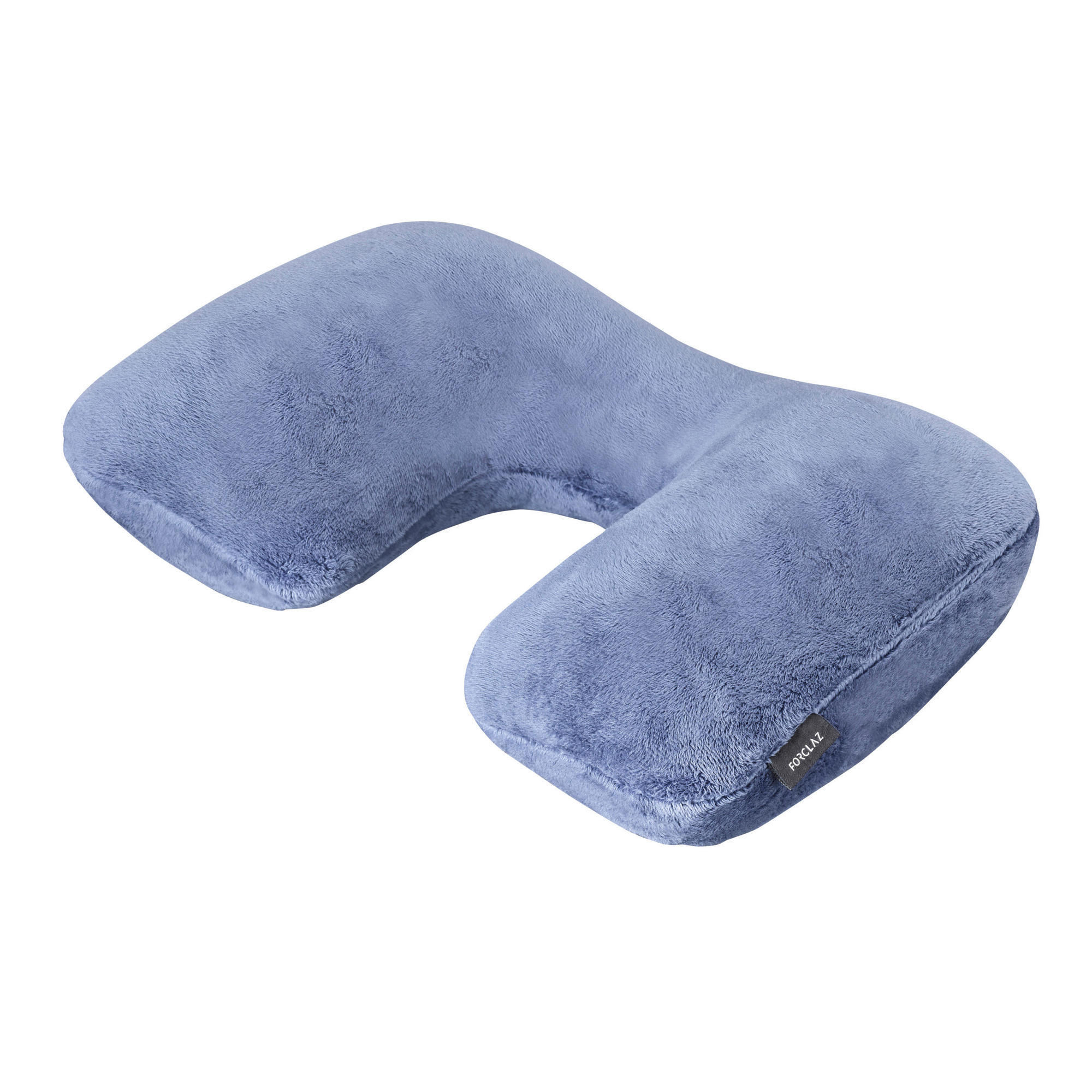 Aufblasbare Reisekissen Kopf Nackenstütze Kissen mit Velour Cover Schlafmaske 