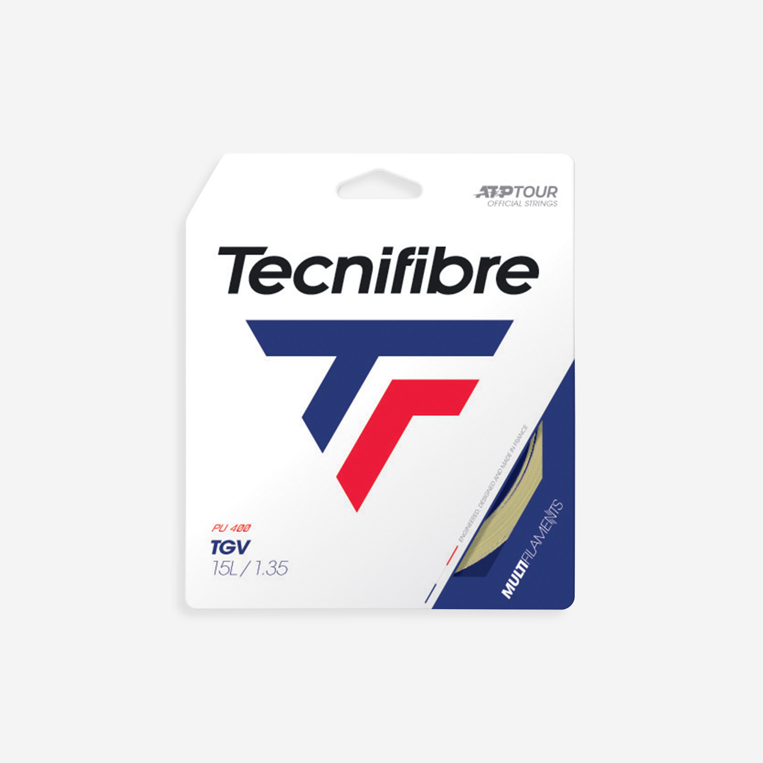 TECNIFIBRE TGV 1.35 mm Multifilament Tennis String - Natural