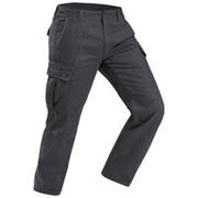 CALÇAS CARGO DE TREKKING VIAGEM - TRAVEL 100 WARM HOMEM CINZENTO