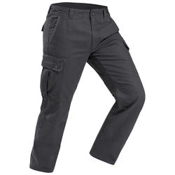 Pantalon de trek voyage - TRAVEL 100 WARM gris homme