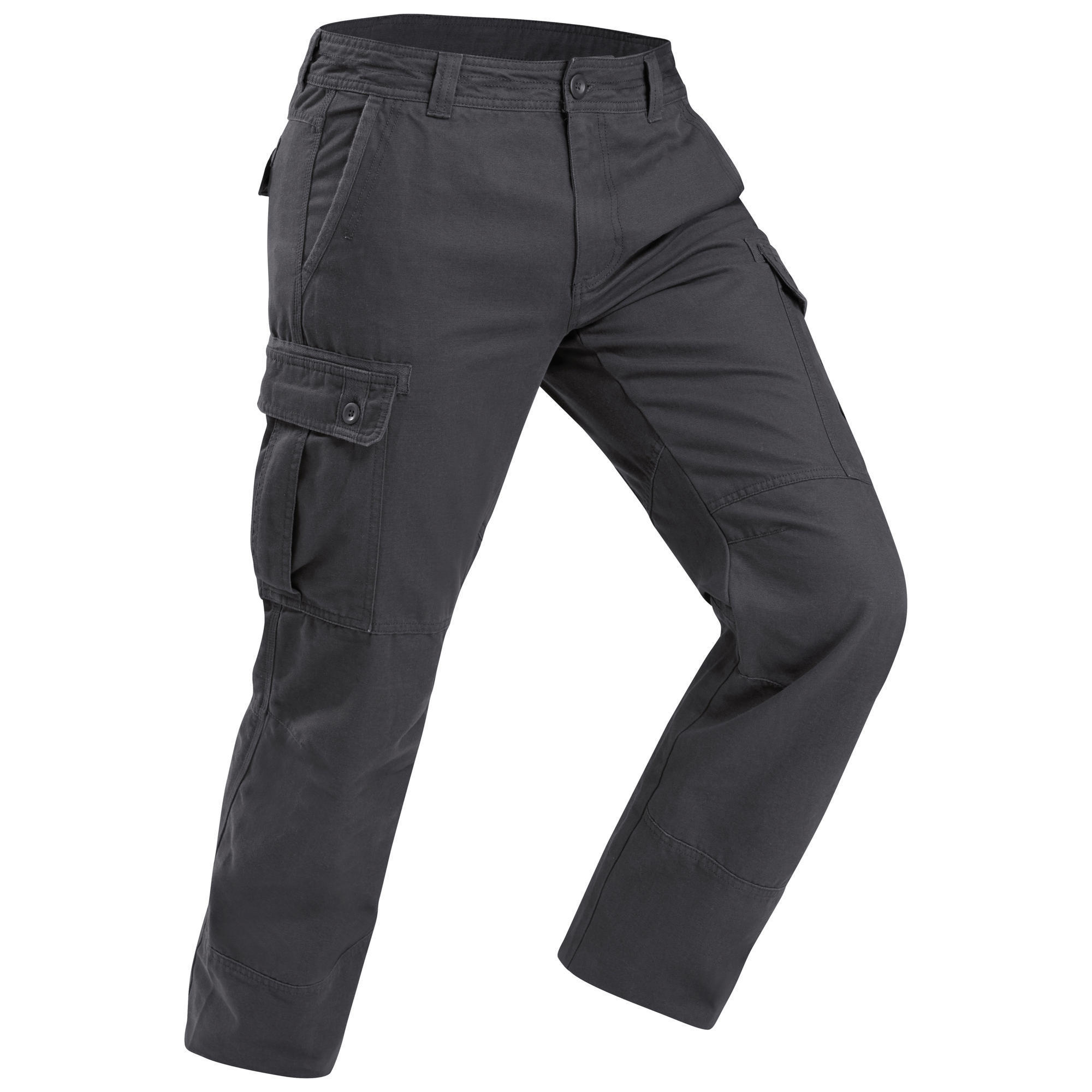 Pantaloni viaggio uomo TRAVEL 100 grigi FORCLAZ | DECATHLON