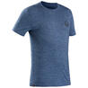 Чоловіча футболка TRAVEL 100 для трекінгу, з вовни мериноса - Синя -- 8493310