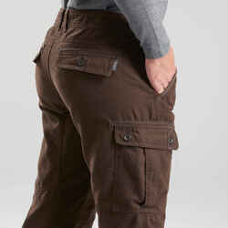 Men's Warm Travel Trousers - Brown