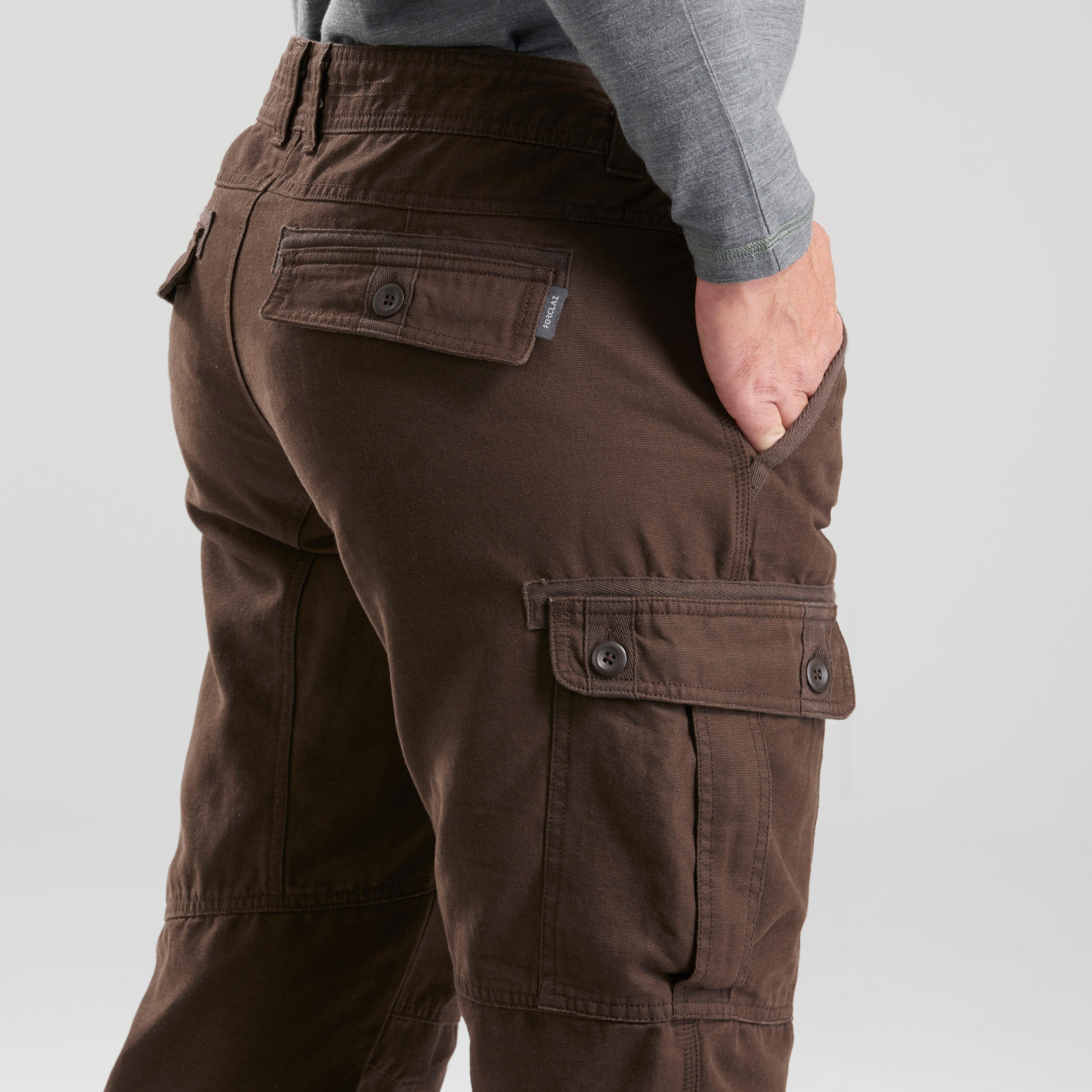 Warm Travel Trousers - Brown - Decathlon