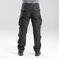 Pantalon de trek voyage - TRAVEL 100 WARM gris Homme