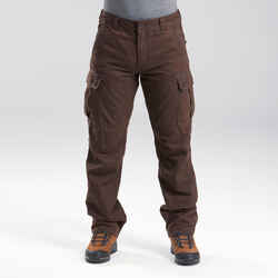 Men's Warm Travel Trousers - Brown