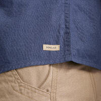 Chemise de voyage de randonnée - TRAVEL 100 manches courtes bleu homme