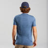 Men's travel trekking Merino wool T-shirt - 100 - blue
