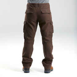 Men's Warm Travel Trousers - Brown
