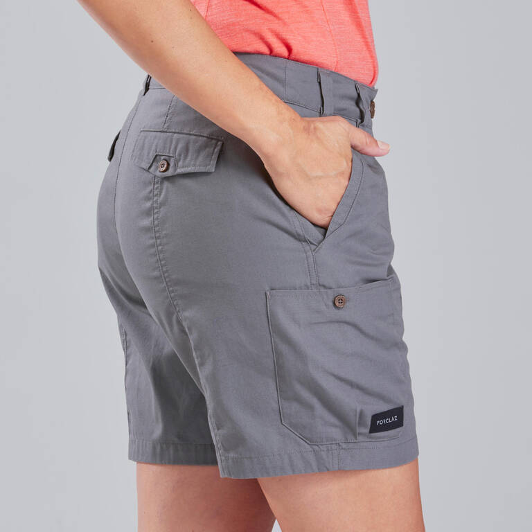 Women's Travel Shorts - Grey