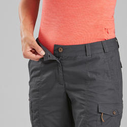 Pantalón de trekking viaje | TRAVEL 100 caqui mujer FORCLAZ | Decathlon