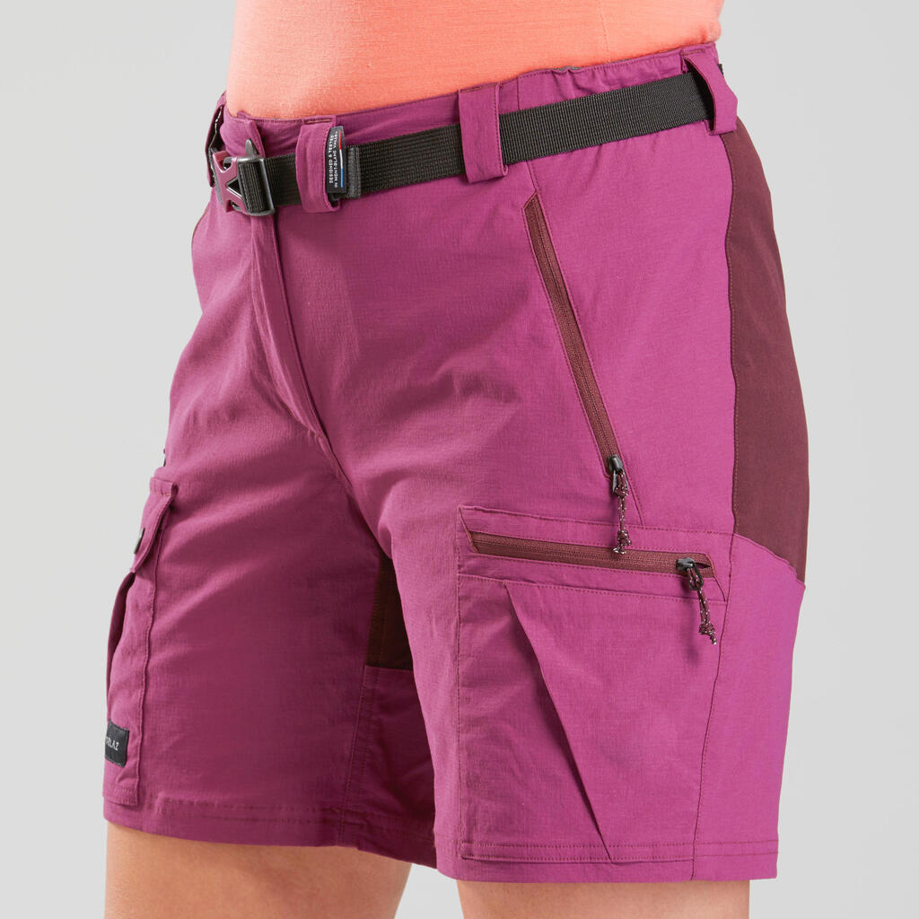 Trekkingshorts Trek 500 Damen violett