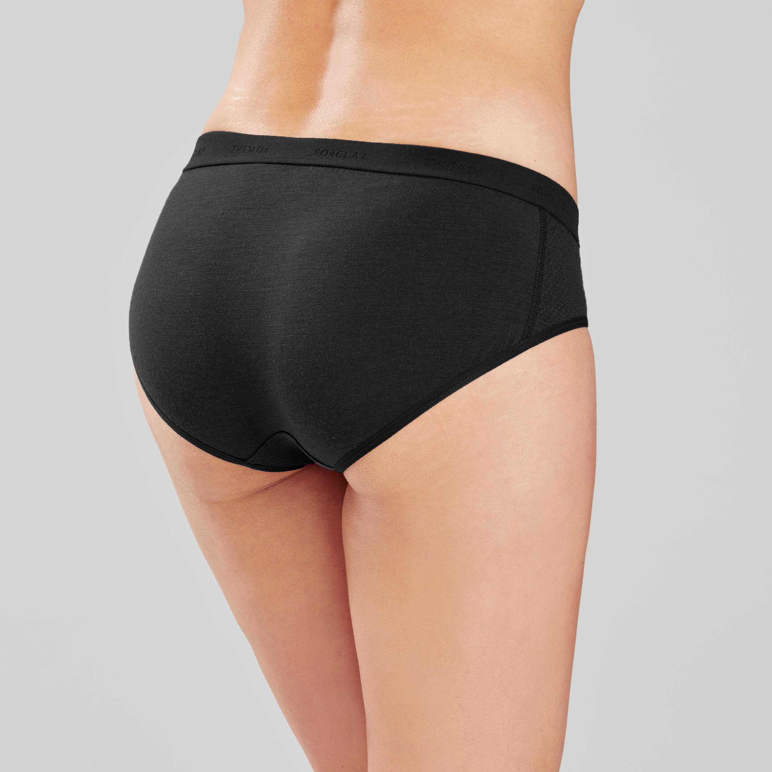 Women's Hiking Merino Briefs - MT 500 Black