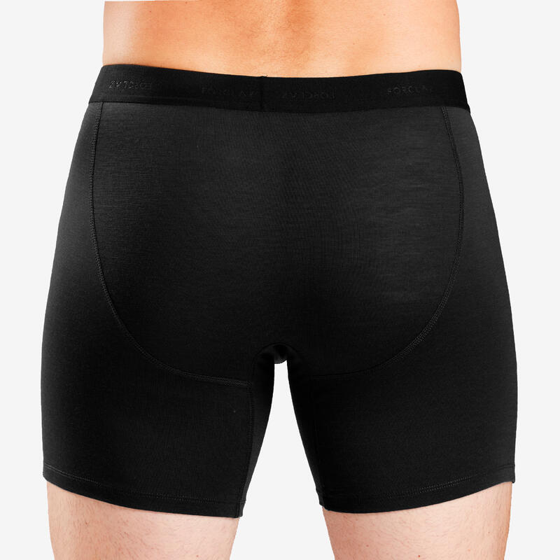 Calzoncillos boxer montaña y trekking lana merino Hombre Forclaz Trek500