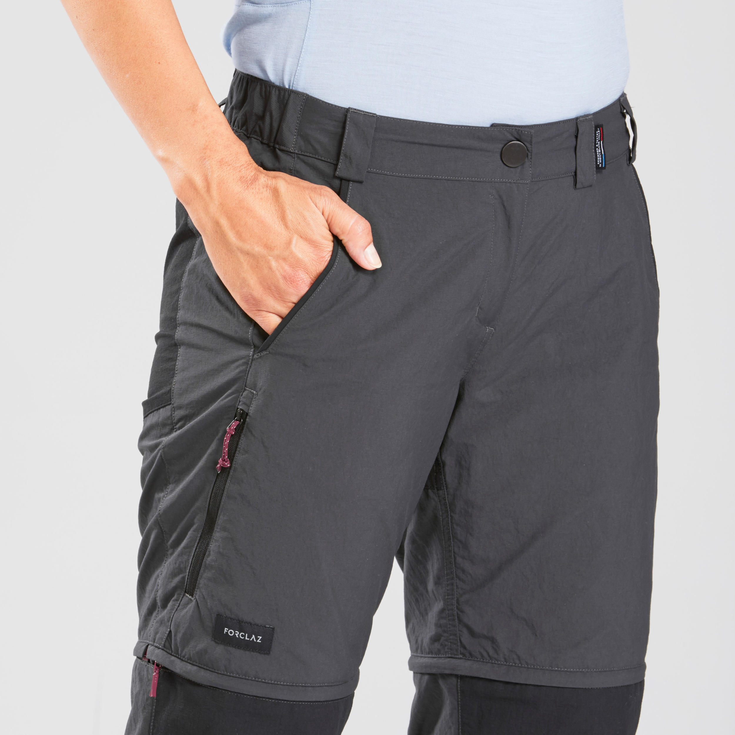 Women's Modular Trousers - Grey - Decathlon